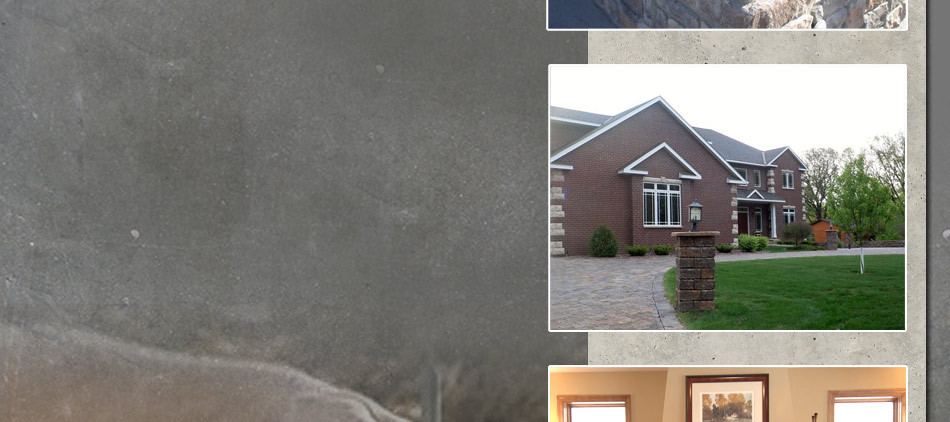 PCC residential masonry project — brick house and interior